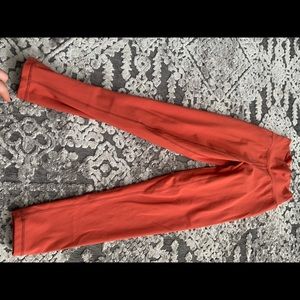 Orange Ptula leggings 7/8th length